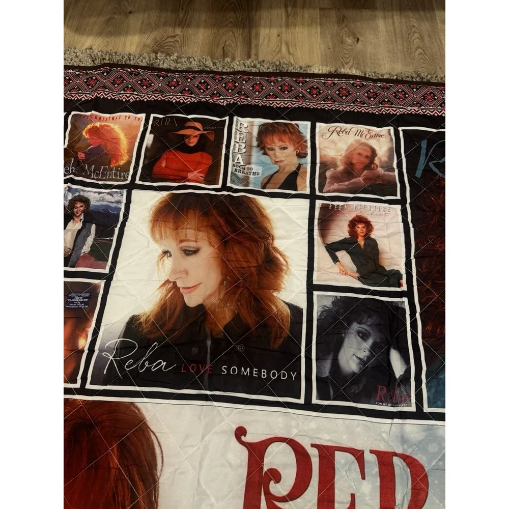 Reba McEntire Queen Comforter Quilt Album Covers‎ 89x97 Blanket Thin Coverlet